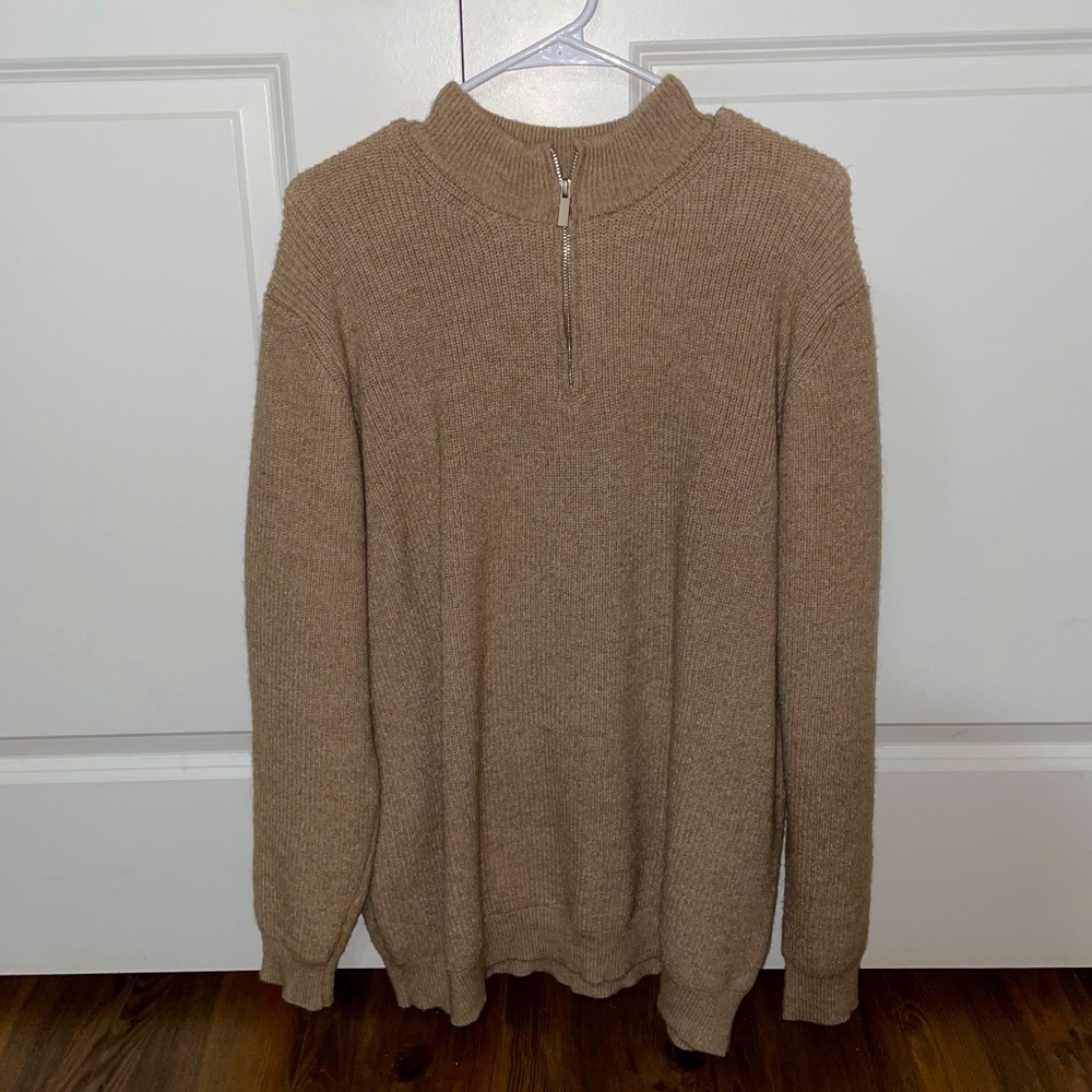 Men’s 1/4 Zip Sweater - Large